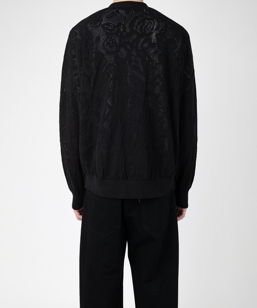 LAD MUSICIAN(ラッドミュージシャン)の「FLOWER MESH CARDIGAN(カーディガン/ボレロ・メンズ・ホワイト/ブラック・FREE)」の5枚目の写真