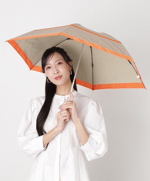 FURLA（フルラ）の「遮光100％ 遮光 晴雨兼用折りたたみ日傘 ”切り継ぎ