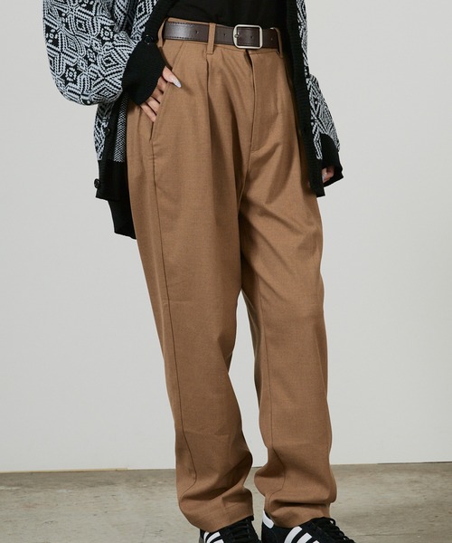 superNova.(スーパーノヴァ)の「superNova. Utility trouser - Solid / SN-288B 夏服(スラックス・メンズ・キャメル・S)」の1枚目の写真