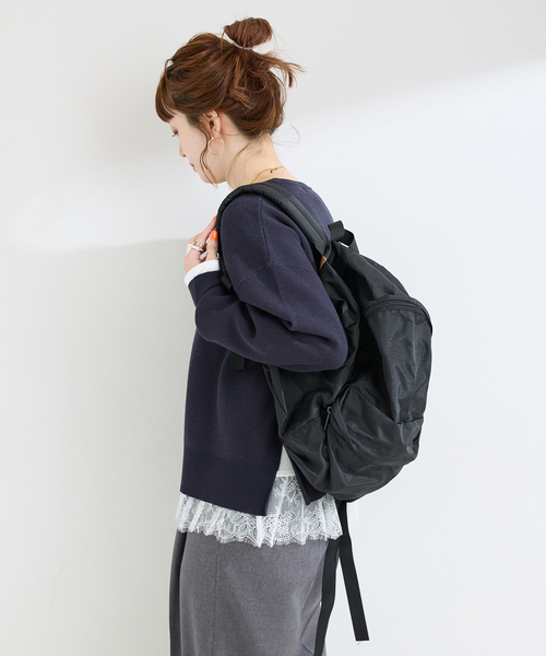 Simplicite（サンプリシテ）の「手洗い可 / 裾レースインナー（Tシャツ/カットソー・レディース・ブラック/ホワイト・FREE）」の14枚目の写真