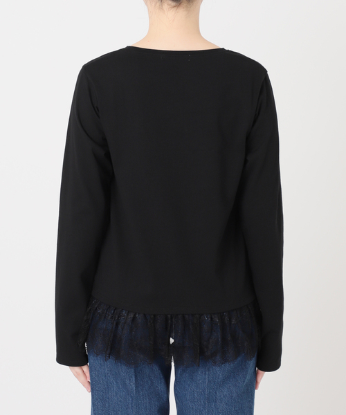 Simplicite（サンプリシテ）の「手洗い可 / 裾レースインナー（Tシャツ/カットソー・レディース・ブラック/ホワイト・FREE）」の19枚目の写真