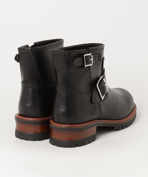 Schott(ショット)の「Schott ENGINEER BOOTS SHORT ショット エンジニアブーツ ショート(ブーツ・メンズ・ブラック/ベージュ・25cm/25.5cm/26cm/26.5cm/27cm/27.5cm/28cm)」の3枚目の写真