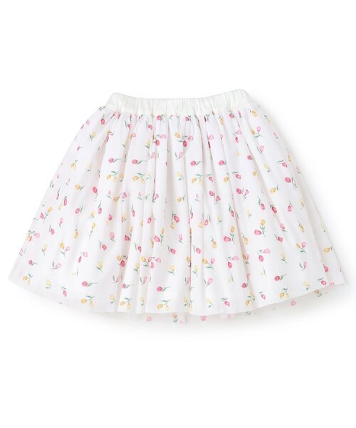 kate spade new york kids(ケイトスペードニューヨーク)の「チューリップブルームズチュールスカート(スカート・キッズ・オフホワイト・120cm/110cm/100cm/90cm)」の8枚目の写真
