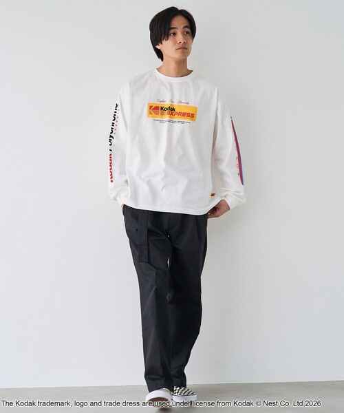 セール】【Kodak/コダック】プリント ロングスリーブTシャツ（Tシャツ