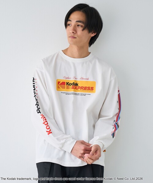 KODAK(コダック)の「【Kodak/コダック】プリント ロングスリーブTシャツ(Tシャツ/カットソー・メンズ・ブラック/ホワイト・L/M)」の22枚目の写真