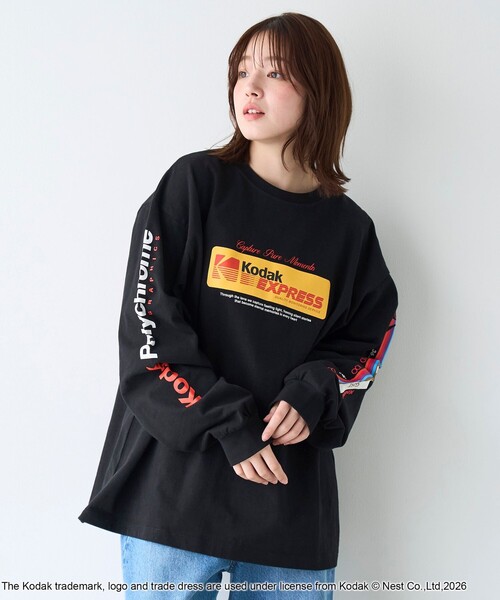 KODAK(コダック)の「【Kodak/コダック】プリント ロングスリーブTシャツ(Tシャツ/カットソー・メンズ・ブラック/ホワイト・L/M)」の10枚目の写真