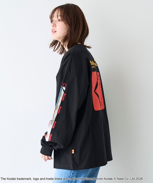 KODAK(コダック)の「【Kodak/コダック】プリント ロングスリーブTシャツ(Tシャツ/カットソー・メンズ・ブラック/ホワイト・L/M)」の11枚目の写真