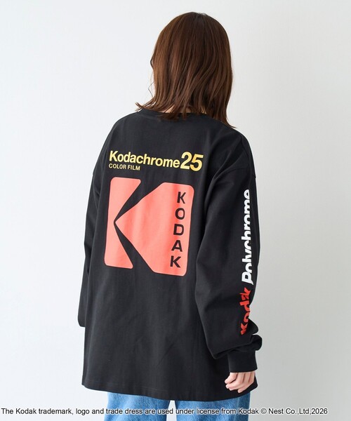 KODAK(コダック)の「【Kodak/コダック】プリント ロングスリーブTシャツ(Tシャツ/カットソー・メンズ・ブラック/ホワイト・L/M)」の12枚目の写真