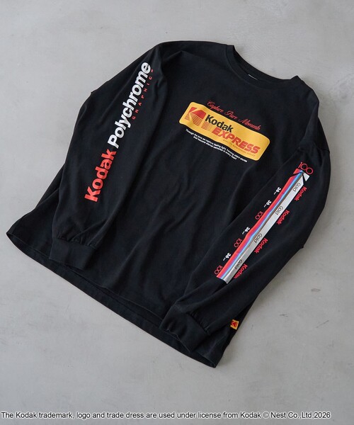 KODAK(コダック)の「【Kodak/コダック】プリント ロングスリーブTシャツ(Tシャツ/カットソー・メンズ・ブラック/ホワイト・L/M)」の14枚目の写真