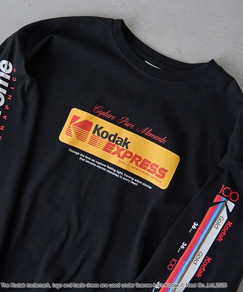 KODAK(コダック)の「【Kodak/コダック】プリント ロングスリーブTシャツ(Tシャツ/カットソー・メンズ・ブラック/ホワイト・L/M)」の15枚目の写真
