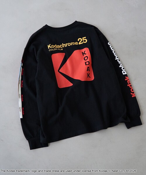 KODAK(コダック)の「【Kodak/コダック】プリント ロングスリーブTシャツ(Tシャツ/カットソー・メンズ・ブラック/ホワイト・L/M)」の18枚目の写真