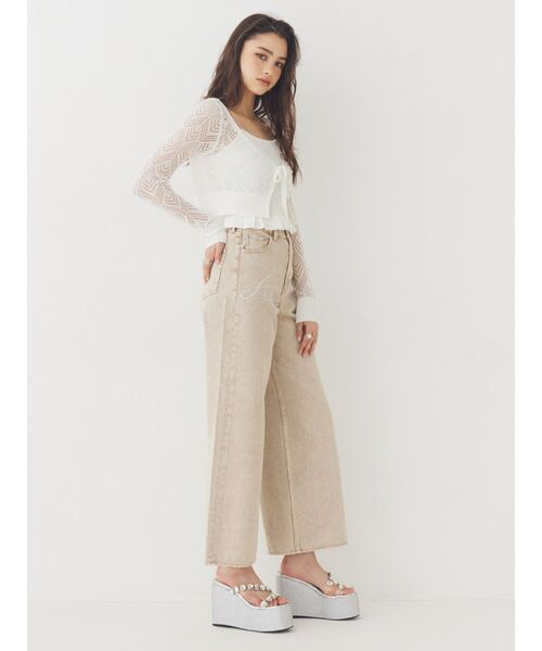 EVRIS(エヴリス)の「厚底ビジュープラットフォームサンダル(サンダル・レディース・シルバー/ブルー/ブラック・SMALL/LARGE/MEDIUM)」の10枚目の写真