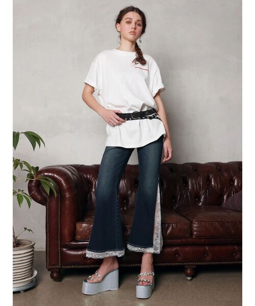 EVRIS（エヴリス）の「厚底ビジュープラットフォームサンダル（サンダル・レディース・シルバー/ブルー/ブラック・SMALL/LARGE/MEDIUM）」の4枚目の写真