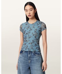 ALLSAINTS | ELLIE SLIM FIT MESH T-SHIRT | ELLIE スリム フィット メッシュ Tシャツ(Tシャツ/カットソー)