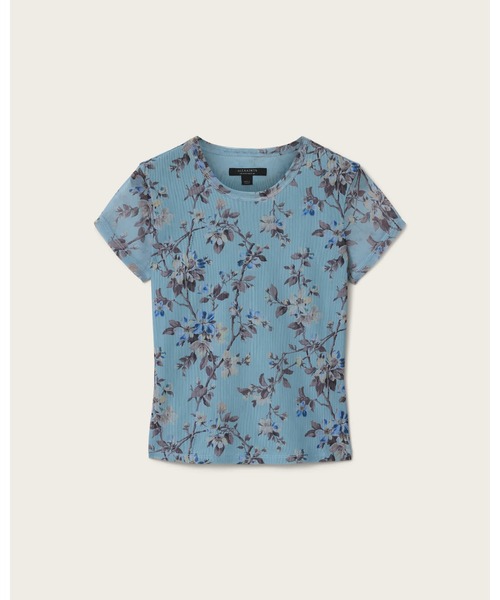 ALLSAINTS（オールセインツ）の「ELLIE SLIM FIT MESH T-SHIRT | ELLIE スリム フィット メッシュ Tシャツ（Tシャツ/カットソー・レディース・ブルー系その他・10/8/6）」の8枚目の写真