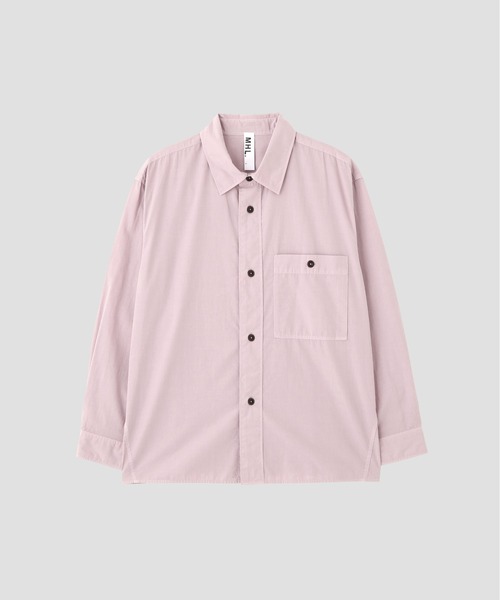 MHL.（エムエイチエル）の「ORGANIC COTTON SHIRTING（シャツ/ブラウス・メンズ・ホワイト/ローズ・SMALL/MEDIUM/LARGE）」の8枚目の写真