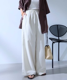 Aunely（オーネリー）の「【Aunely】すぐサラ リネンタッチ ひんやり コクーン パンツ   マシンウォッシャブル <YOSOOIシリーズ>（その他パンツ）」