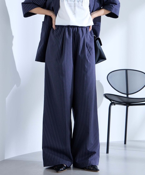 Aunely（オーネリー）の「【Aunely】すぐサラ リネンタッチ ひんやり コクーン パンツ / マシンウォッシャブル ＜YOSOOIシリーズ＞（その他パンツ・レディース・ホワイト系/ライトベージュ/ブラック/ブラウン/ネイビー系/グレー系/グレー・L/M/S）」の7枚目の写真