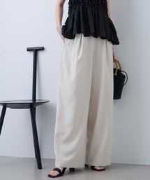 Aunely（オーネリー）の「【Aunely】すぐサラ リネンタッチ ひんやり コクーン パンツ   マシンウォッシャブル <YOSOOIシリーズ>（その他パンツ）」