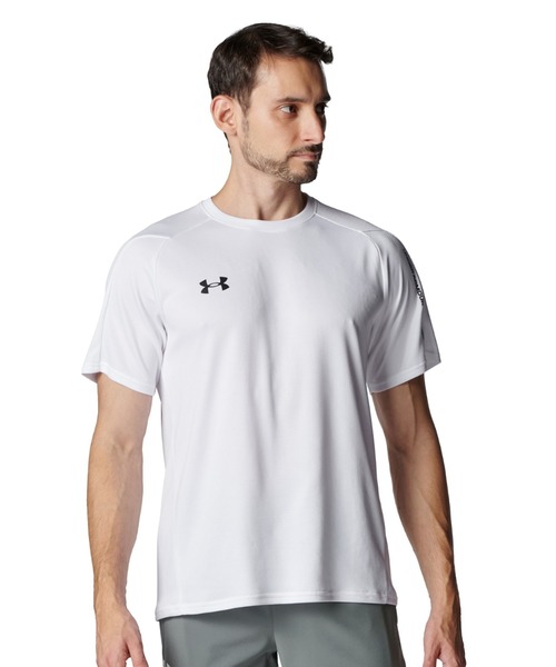 UNDER ARMOUR（アンダーアーマー）の「アンダーアーマー  UAショートスリーブ Tシャツ（Tシャツ/カットソー・メンズ・ダークブルー/ホワイト/ブラック・S/M/L/LL/3L）」の2枚目の写真