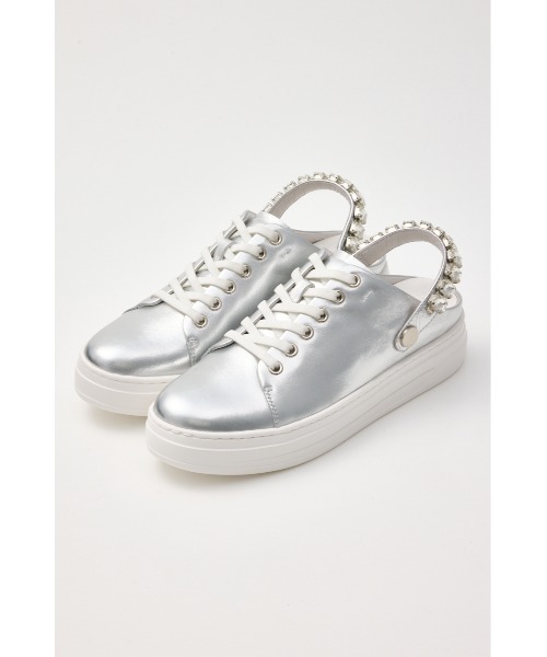 STACCATO（スタッカート）の「2WAYビジューベルトスニーカーサンダル（スニーカー・レディース・ホワイト/ブラック/シルバー・24.5cm/24.0cm/23.5cm/23.0cm/22.5cm）」の5枚目の写真