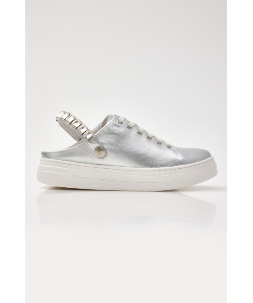 STACCATO（スタッカート）の「2WAYビジューベルトスニーカーサンダル（スニーカー・レディース・ホワイト/ブラック/シルバー・24.5cm/24.0cm/23.5cm/23.0cm/22.5cm）」の6枚目の写真