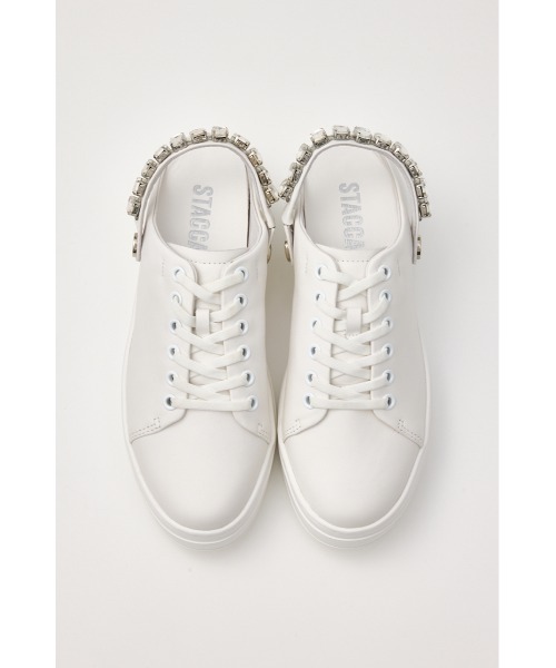 STACCATO（スタッカート）の「2WAYビジューベルトスニーカーサンダル（スニーカー・レディース・ホワイト/ブラック/シルバー・24.5cm/24.0cm/23.5cm/23.0cm/22.5cm）」の17枚目の写真