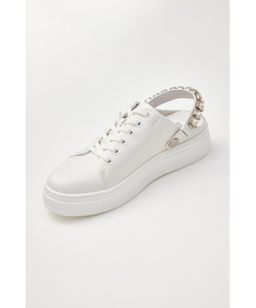 STACCATO（スタッカート）の「2WAYビジューベルトスニーカーサンダル（スニーカー・レディース・ホワイト/ブラック/シルバー・24.5cm/24.0cm/23.5cm/23.0cm/22.5cm）」の22枚目の写真