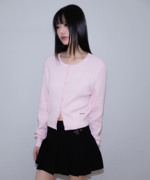 ROSEFRANTZ（ロゼフランツ）の「Cable Knit Basic Cardigan [Pink]（カーディガン/ボレロ・レディース・PINK・OS）」の10枚目の写真