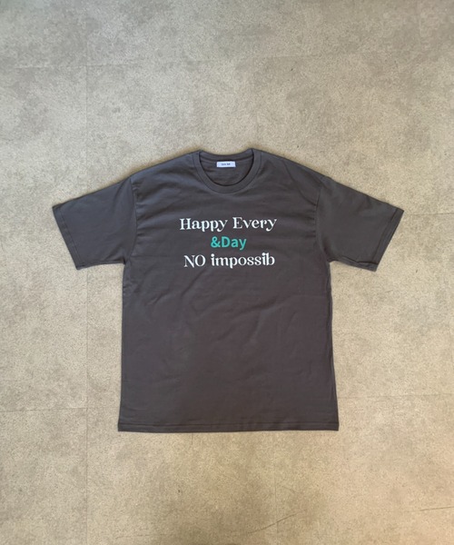 link lot(リンクロット)の「カラーレタリングロゴT(Tシャツ/カットソー・メンズ・ダークグレー/レッド/ホワイト/ブラック・L/M)」の13枚目の写真