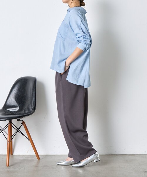 Jena espace merveilleux(ジェナ エスパスメルヴェイユ)の「ウエスト切替配色パンツ(その他パンツ・レディース・アイボリー/グレー/チャコールグレー・FREE)」の19枚目の写真