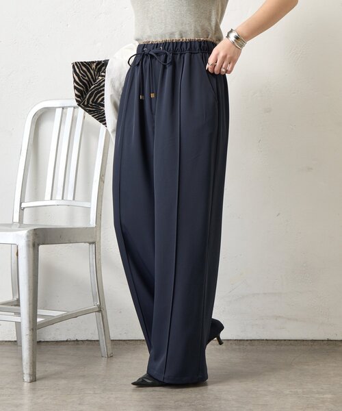 Jena espace merveilleux（ジェナ　エスパスメルヴェイユ）の「レイヤード風トロミパンツ（その他パンツ・レディース・アイボリー/ブラック・FREE）」の18枚目の写真