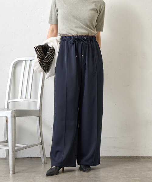 Jena espace merveilleux（ジェナ　エスパスメルヴェイユ）の「レイヤード風トロミパンツ（その他パンツ・レディース・アイボリー/ブラック・FREE）」の20枚目の写真