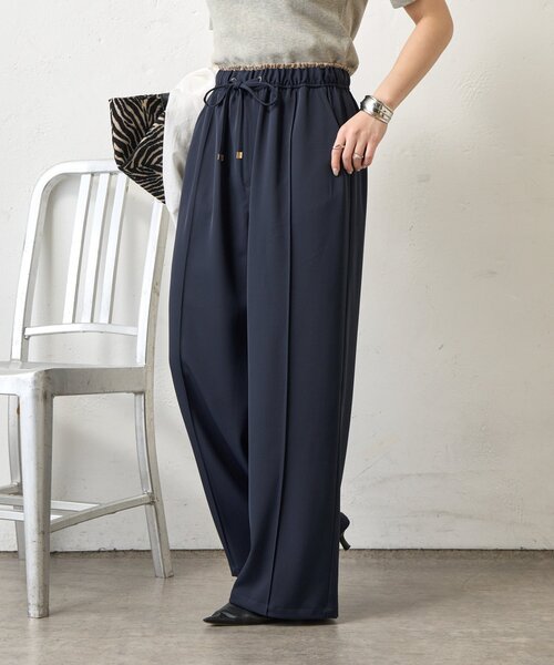 Jena espace merveilleux（ジェナ　エスパスメルヴェイユ）の「レイヤード風トロミパンツ（その他パンツ・レディース・アイボリー/ブラック・FREE）」の11枚目の写真