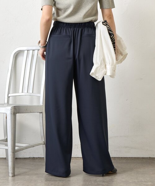 Jena espace merveilleux（ジェナ　エスパスメルヴェイユ）の「レイヤード風トロミパンツ（その他パンツ・レディース・アイボリー/ブラック・FREE）」の12枚目の写真