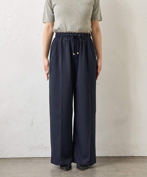 Jena espace merveilleux（ジェナ　エスパスメルヴェイユ）の「レイヤード風トロミパンツ（その他パンツ・レディース・アイボリー/ブラック・FREE）」の15枚目の写真