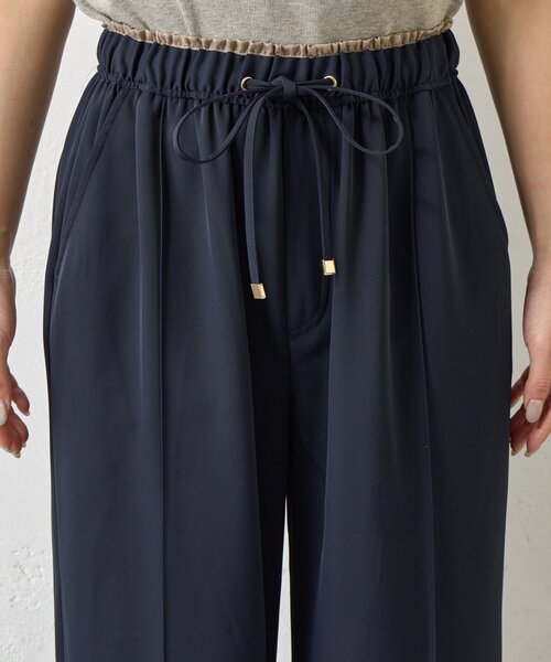 Jena espace merveilleux（ジェナ　エスパスメルヴェイユ）の「レイヤード風トロミパンツ（その他パンツ・レディース・アイボリー/ブラック・FREE）」の7枚目の写真