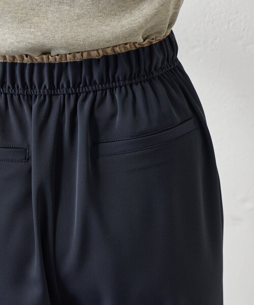 Jena espace merveilleux（ジェナ　エスパスメルヴェイユ）の「レイヤード風トロミパンツ（その他パンツ・レディース・アイボリー/ブラック・FREE）」の3枚目の写真