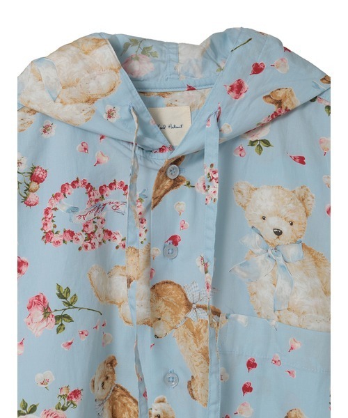 KARL HELMUT（カールヘルム）の「テディローズプリントフードブラウス（シャツ/ブラウス・メンズ・ピンク/ラベンダー/キナリ/スカイブルー/ブラック・LARGE/MEDIUM）」の8枚目の写真