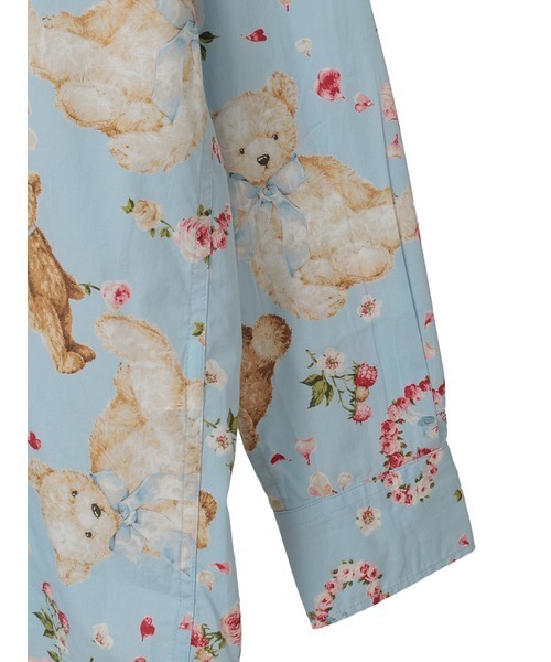 KARL HELMUT（カールヘルム）の「テディローズプリントフードブラウス（シャツ/ブラウス・メンズ・ピンク/ラベンダー/キナリ/スカイブルー/ブラック・LARGE/MEDIUM）」の10枚目の写真