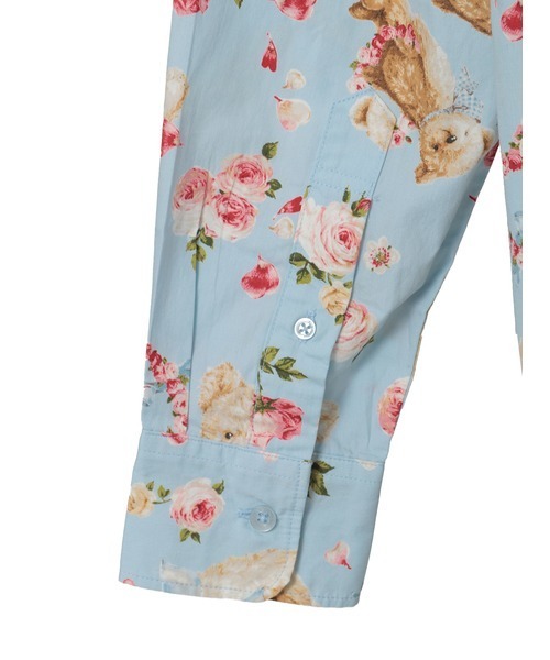 KARL HELMUT（カールヘルム）の「テディローズプリントフードブラウス（シャツ/ブラウス・メンズ・ピンク/ラベンダー/キナリ/スカイブルー/ブラック・LARGE/MEDIUM）」の11枚目の写真