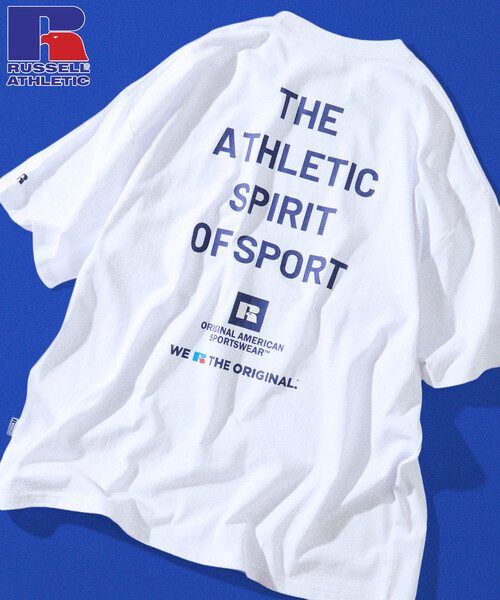 FREAK'S STORE（フリークスストア）の「限定展開 RUSSEL ATHLETIC×FREAK'S STORE/ラッセルアスレティック 別注 ビッグシルエット バックプリント Tシャツ / マルチプリント（Tシャツ/カットソー・メンズ・ピンク/ブラウン/ネイビー/ホワイト/ブラック・LARGE/MEDIUM/SMALL）」の2枚目の写真