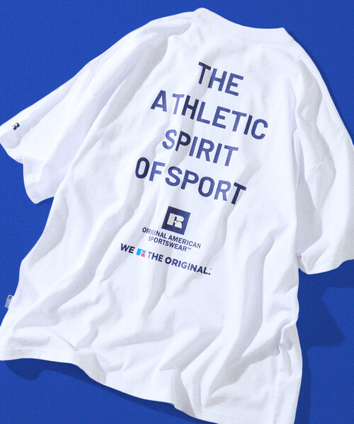 FREAK'S STORE（フリークスストア）の「限定展開 RUSSEL ATHLETIC×FREAK'S STORE/ラッセルアスレティック 別注 ビッグシルエット バックプリント Tシャツ / マルチプリント（Tシャツ/カットソー・メンズ・ピンク/ブラウン/ネイビー/ホワイト/ブラック・LARGE/MEDIUM/SMALL）」の11枚目の写真