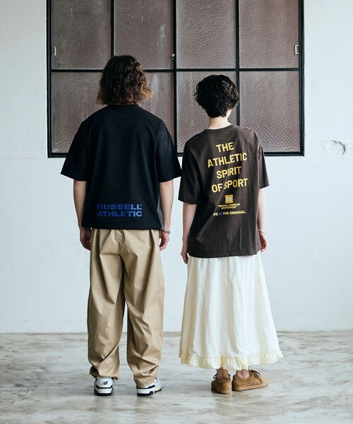 FREAK'S STORE(フリークスストア)の「限定展開 RUSSELL ATHLETIC×FREAK'S STORE ラッセル アスレチック 別注 ビッグシルエット バックプリント Tシャツ マルチプリント(Tシャツ/カットソー・メンズ・ピンク/ブラウン/ネイビー/ホワイト/ブラック・LARGE/MEDIUM/SMALL)」の12枚目の写真