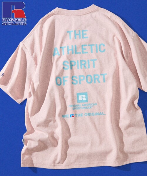 FREAK'S STORE(フリークスストア)の「限定展開 RUSSELL ATHLETIC×FREAK'S STORE ラッセル アスレチック 別注 ビッグシルエット バックプリント Tシャツ マルチプリント(Tシャツ/カットソー・メンズ・ピンク/ブラウン/ネイビー/ホワイト/ブラック・LARGE/MEDIUM/SMALL)」の7枚目の写真