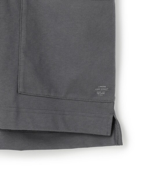 J.PRESS YORK STREET(ジェイプレスヨークストリート)の「【UNISEX】サイドポケット クルーネックTシャツ(Tシャツ/カットソー・メンズ・ベージュ系/ホワイト系/グレー系/ライトグリーン系/ネイビー系・SMALL/MEDIUM/LARGE)」の9枚目の写真