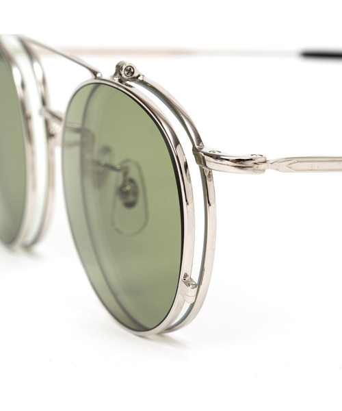 CALEE(キャリー)の「FLIP UP TYPE CIRCLE METAL GLASSES(メガネ・メンズ・シルバー系その他2/シルバー系その他・FREE)」の8枚目の写真