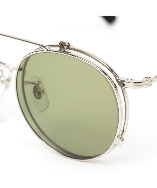 CALEE(キャリー)の「FLIP UP TYPE CIRCLE METAL GLASSES(メガネ・メンズ・シルバー系その他2/シルバー系その他・FREE)」の6枚目の写真