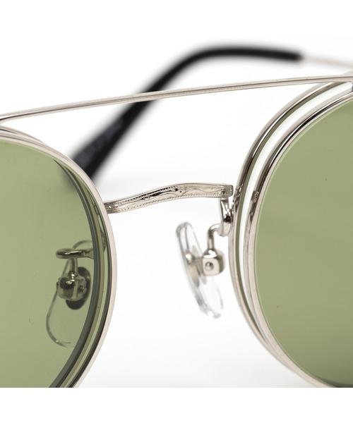 CALEE(キャリー)の「FLIP UP TYPE CIRCLE METAL GLASSES(メガネ・メンズ・シルバー系その他2/シルバー系その他・FREE)」の7枚目の写真