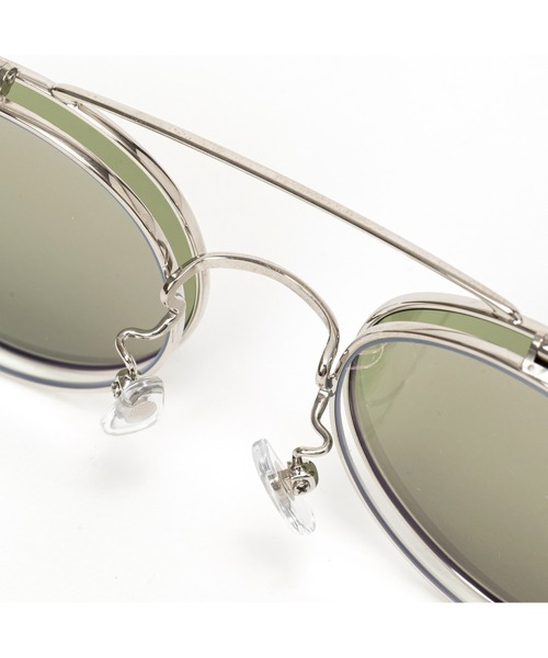 CALEE(キャリー)の「FLIP UP TYPE CIRCLE METAL GLASSES(メガネ・メンズ・シルバー系その他2/シルバー系その他・FREE)」の9枚目の写真